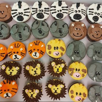 Jungle Animal cupcakes